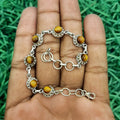 Tiger Eye Bracelet (925 Sterling Silver)