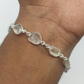 Herkimer Diamond Bracelet (925 Sterling Silver)