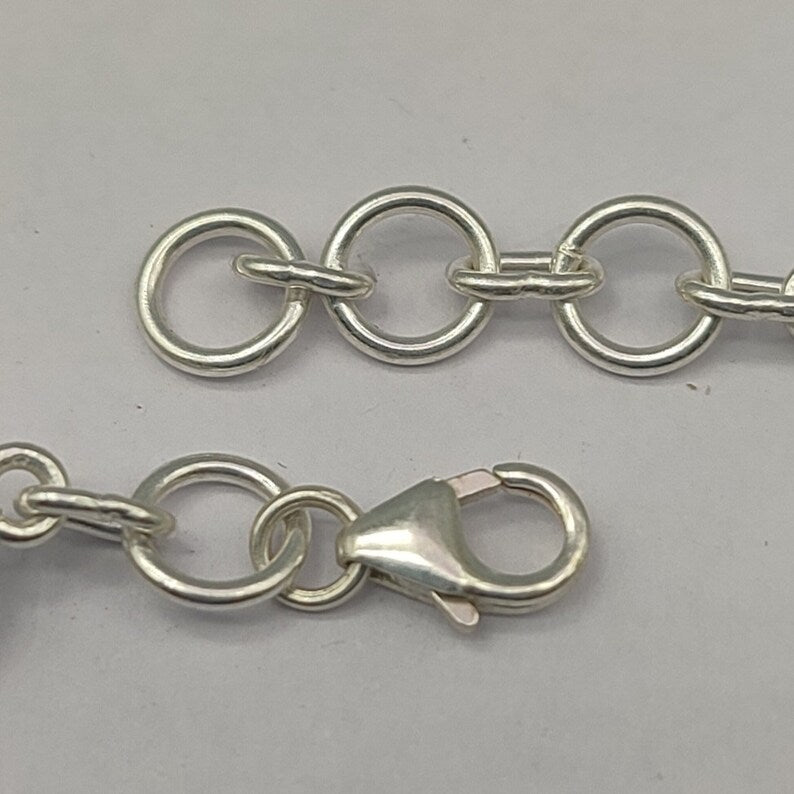 Raw Aquamarine Bracelet (925 Sterling Silver)