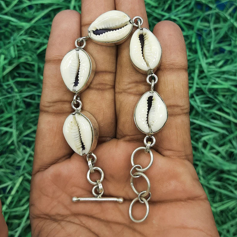 Sea Shell Bracelet (925 Sterling Silver)
